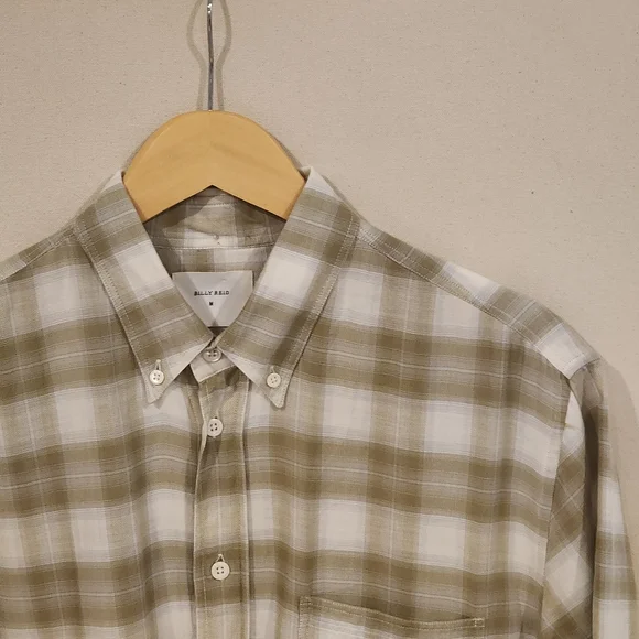 Billy Reid Short Sleeve Button Down M - Picture 1 of 5